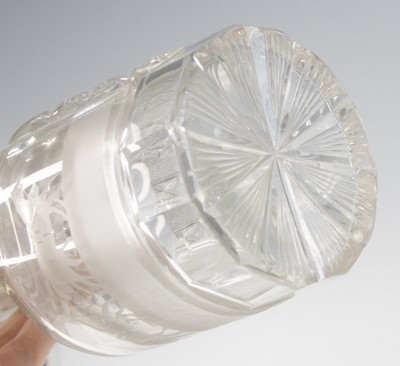 Lot 2052 - A pair of glass decanters, early 19th century,...
