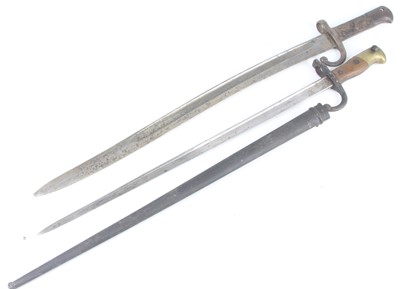 Lot 44 - A French Model 1874 Gras bayonet, the 52.5cm...