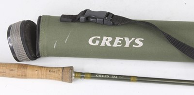Lot 446 - A Greys XF2 11' four piece carbon fly rod #7...
