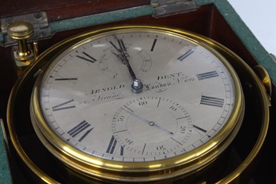 Lot 2457 - A George IV marine chronometer by Arnold &...