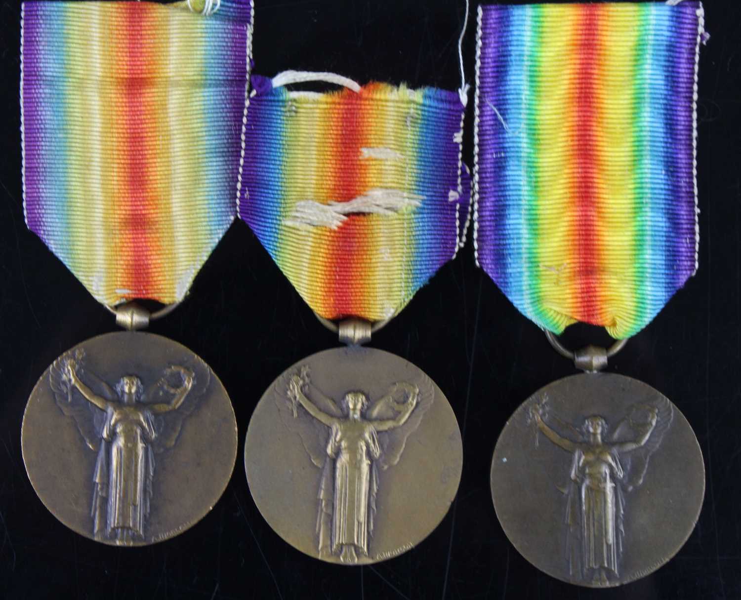 Lot 73 - A collection of three WW I French Allied...