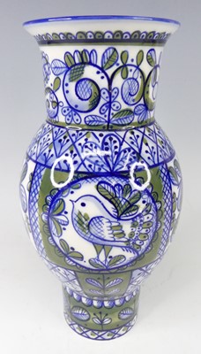 Lot 538 - A mid-20th century Scandinavian pottery vase,...