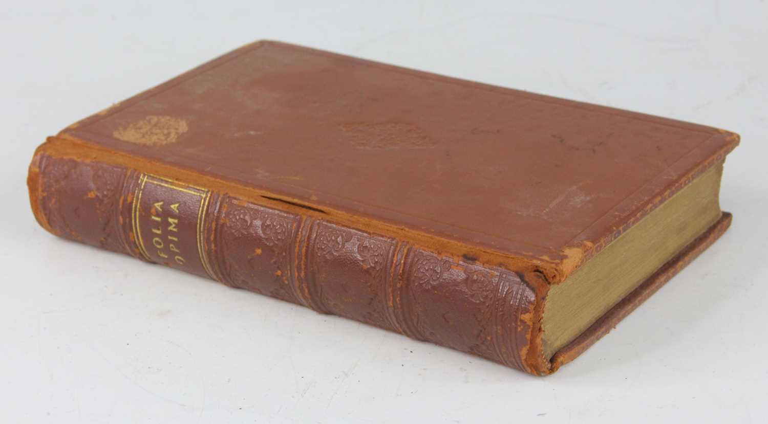 Lot 2012 - Norton, John Bruce: Folia Opima, Madras: J.B....