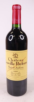 Lot 1024 - Chateau Leoville Poyferre 2000 St Julien, one...