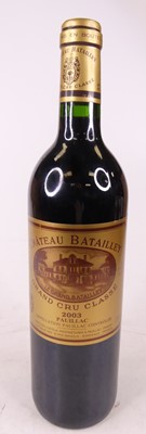 Lot 1025 - Chateau Batailley 2003 Pauillac, one bottle