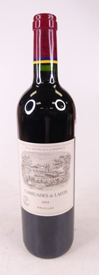 Lot 1028 - Carruades de Lafite 2004 Pauillac, one bottle