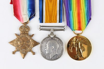 Lot 91 - A WW I trio to include 1914-15 Star, British...