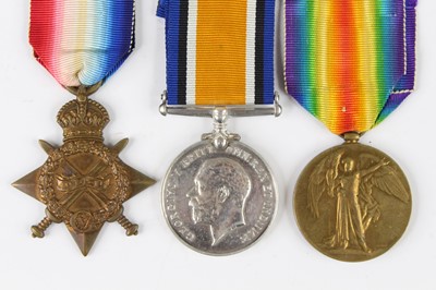 Lot 92 - A WW I trio to include 1914-15 Star, British...