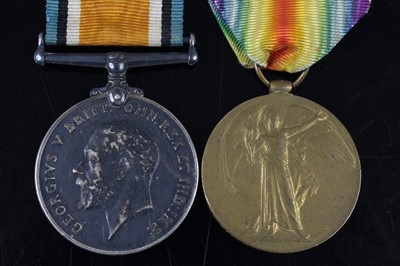 Lot 103 - A WW I British War and Victory pair, naming...
