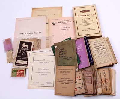 Lot 88 - One box containing a quantity of railway and...