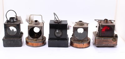 Lot 96 - A collection of five various vintage railway...