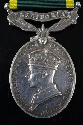 Lot 130 - A Territorial Efficiency medal, Geo. VI.,...