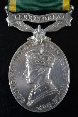Lot 133 - A Territorial Efficiency medal, Geo. VI.,...