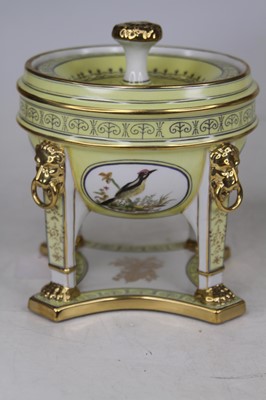 Lot 37 - A pair of Sevres style porcelain pot pourri,...