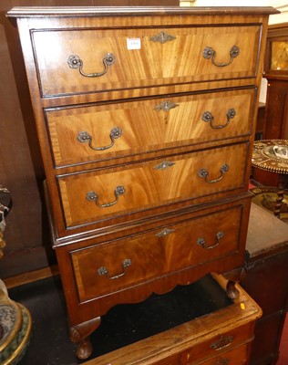 Lot 1361 - A contemporary mahogany and cross banded chest...