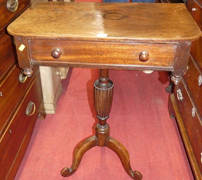 Lot 1412 - An early Victorian mahogany round cornered...