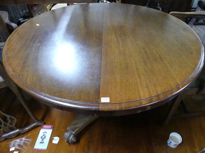 Lot 1283 - An early Victorian mahogany circular tilt-top...
