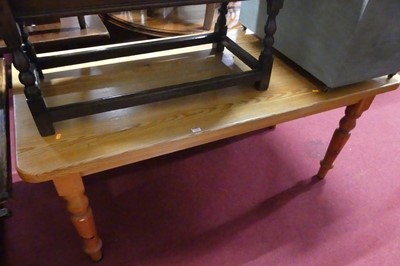 Lot 1286 - A modern pine round cornered farmhouse style...