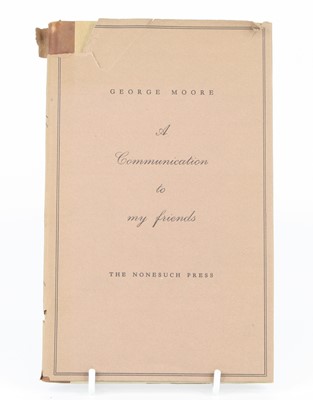 Lot 1048 - Moore, George: Hail And Farewell!, vols I-III...