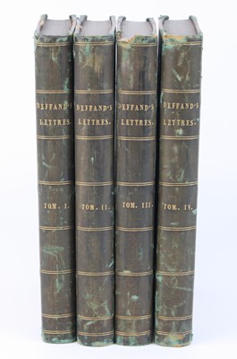 Lot 1017 - Marie de Vichy-Chamrond, Marquise du DEFFAND:...