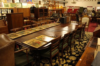 Lot 1531 - A Victorian mahogany extending dining table of...