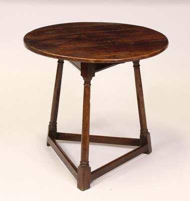 Lot 1530 - A George III oak cricket table having a...