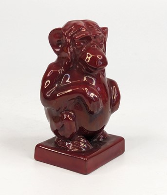 Lot 46 - Bernard Moore (1850-1935) - a red flambé...