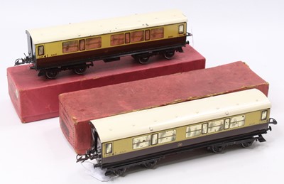 Lot 314 - Two Hornby 1937-41 No.2 Corridor coaches, GWR...