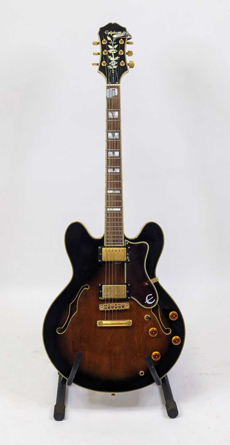 Lot 531 - An Epiphone Sheraton II semi-hollow archtop...