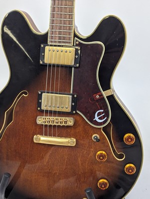 Lot 531 - An Epiphone Sheraton II semi-hollow archtop...