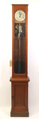 Lot 397 - A teak cased Synchronome electric Master clock,...