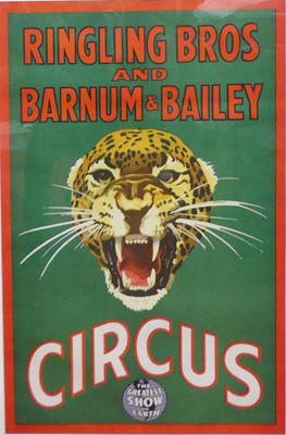Lot 187 - A circa 1940s American circus poster for...