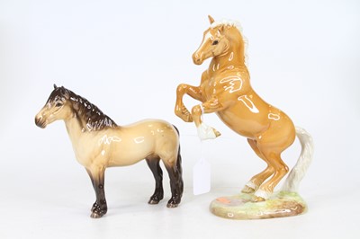 Lot 19 - A Beswick model of a rearing horse, model...