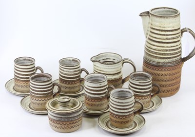 Lot 56 - A Broadstairs Studio Pottery six place coffee...