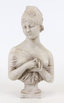 Lot 62 - After Joseph Chinard, a head & shoulders bust...