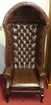 Lot 1125 - A good quality contemporary chocolate brown...