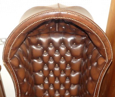 Lot 1125 - A good quality contemporary chocolate brown...
