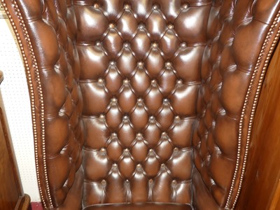 Lot 1125 - A good quality contemporary chocolate brown...