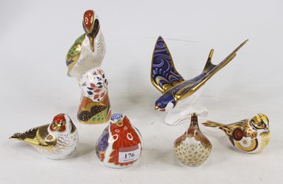 Lot 176 - A Royal Crown Derby porcelain paperweight in...