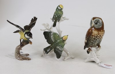Lot 195 - A Karl Ens porcelain figure of a tawny owl, No....