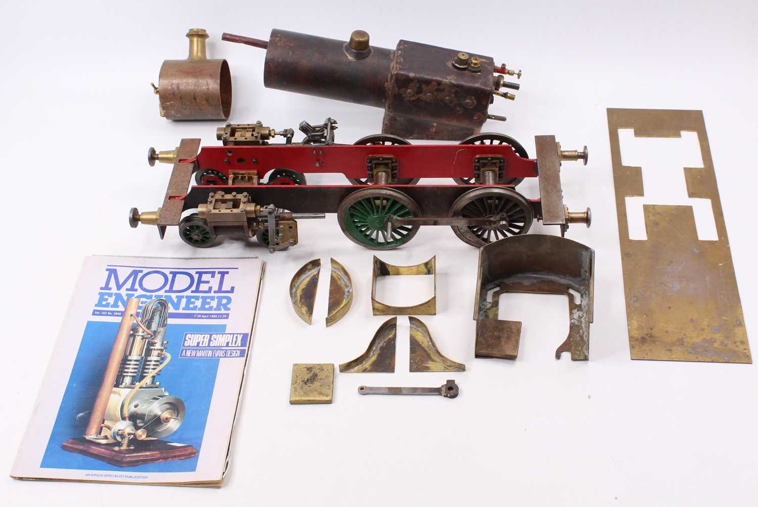 Lot 8 - A 3½" gauge part built 4-4-0 live steam...