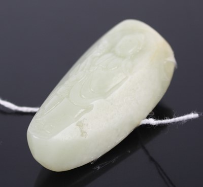 Lot 271 - A modern celadon jade carving, 67g, 7cm