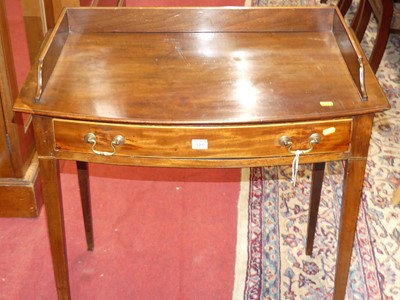 Lot 1305 - A Regency mahogany three-quarter gallery back...