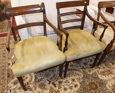Lot 1320 - Four various early 19th century mahogany...