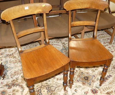 Lot 1328 - A set of four mid-Victorian mahogany barback...