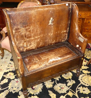 Lot 1335 - An early 20th century oak tan leather and...