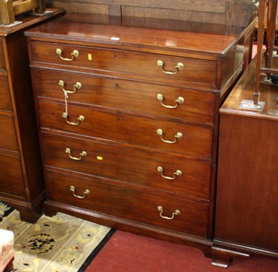 Lot 1355 - An early 19th century mahogany squarefront...