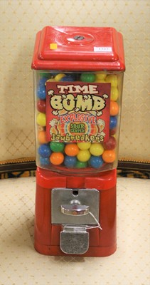 Lot 1362 - A coin-operated gobstopper dispenser with...