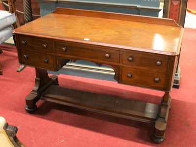 Lot 1377 - A mid-Victorian mahogany round cornered...