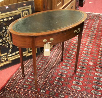 Lot 1379 - A circa 1900 mahogany, chequer strung and...